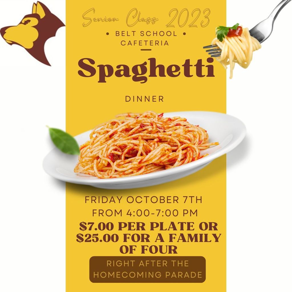 Senior Class Spaghetti Dinner 